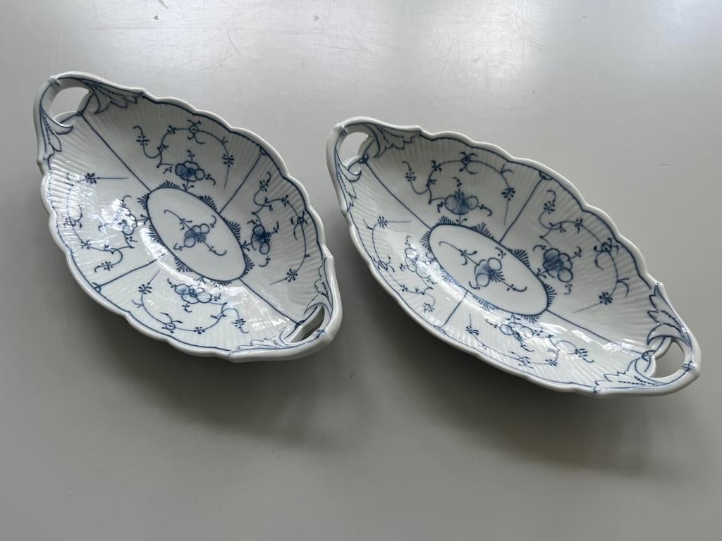 2 antieke schaaltjes, Rauenstein porselein, 19e eeuw, Ophalen of Verzenden