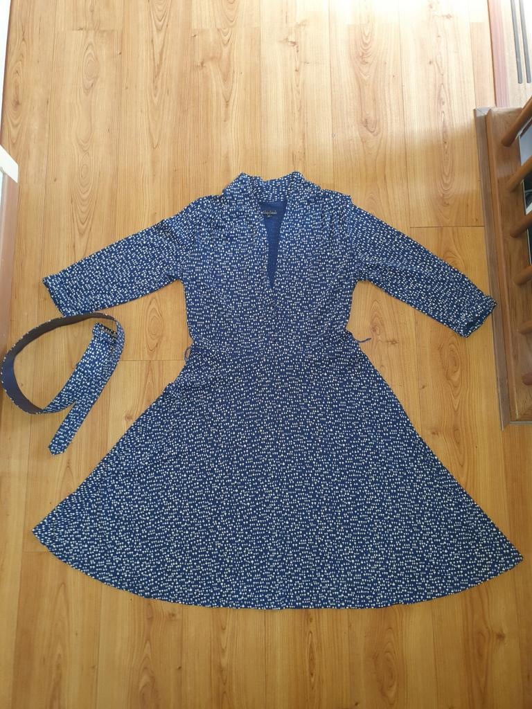 King Louie jurk mt XL, Kleding | Dames, Jurken, Blauw, Maat 46/48 (XL) of groter, Ophalen of Verzenden, Zo goed als nieuw