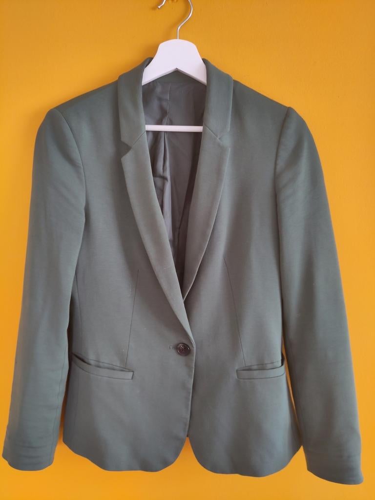 Groen pak van WE, maat M/40, Maat 38/40 (M), Kostuum of Pak, WE, Ophalen of Verzenden