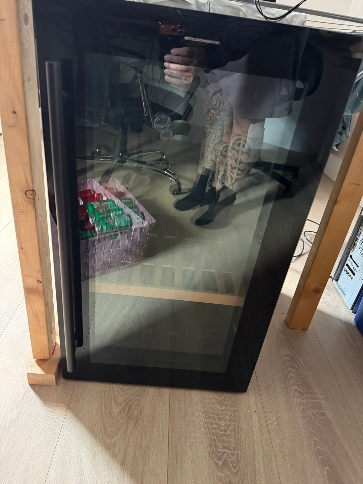 Compacte wijnkoelkast met glazen deur, 85 tot 120 cm, Minder dan 45 cm, Ophalen of Verzenden, Minder dan 75 liter