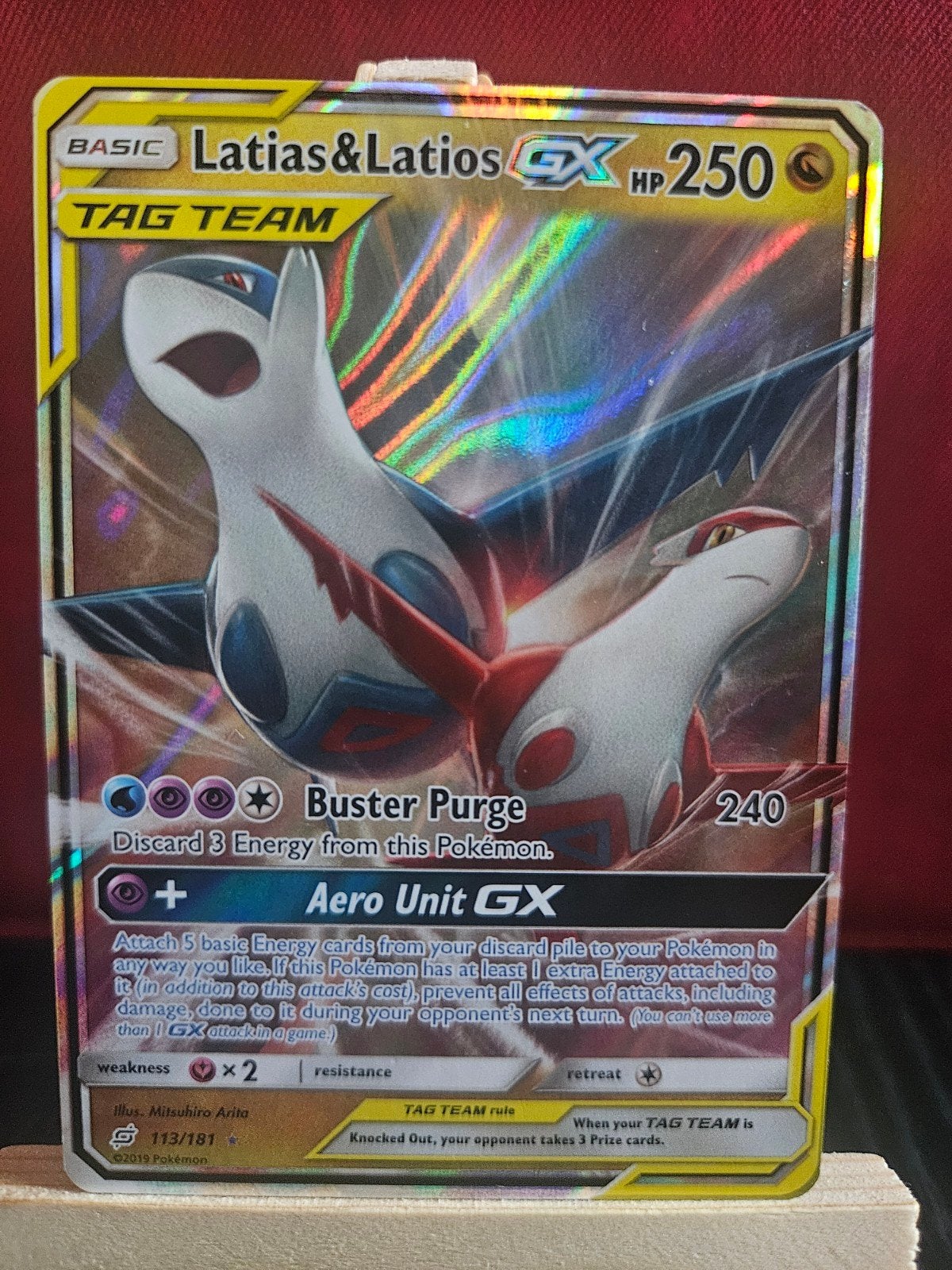 Latias & Latios GX TAG TEAM #113, Ophalen of Verzenden, Gebruikt, Losse kaart