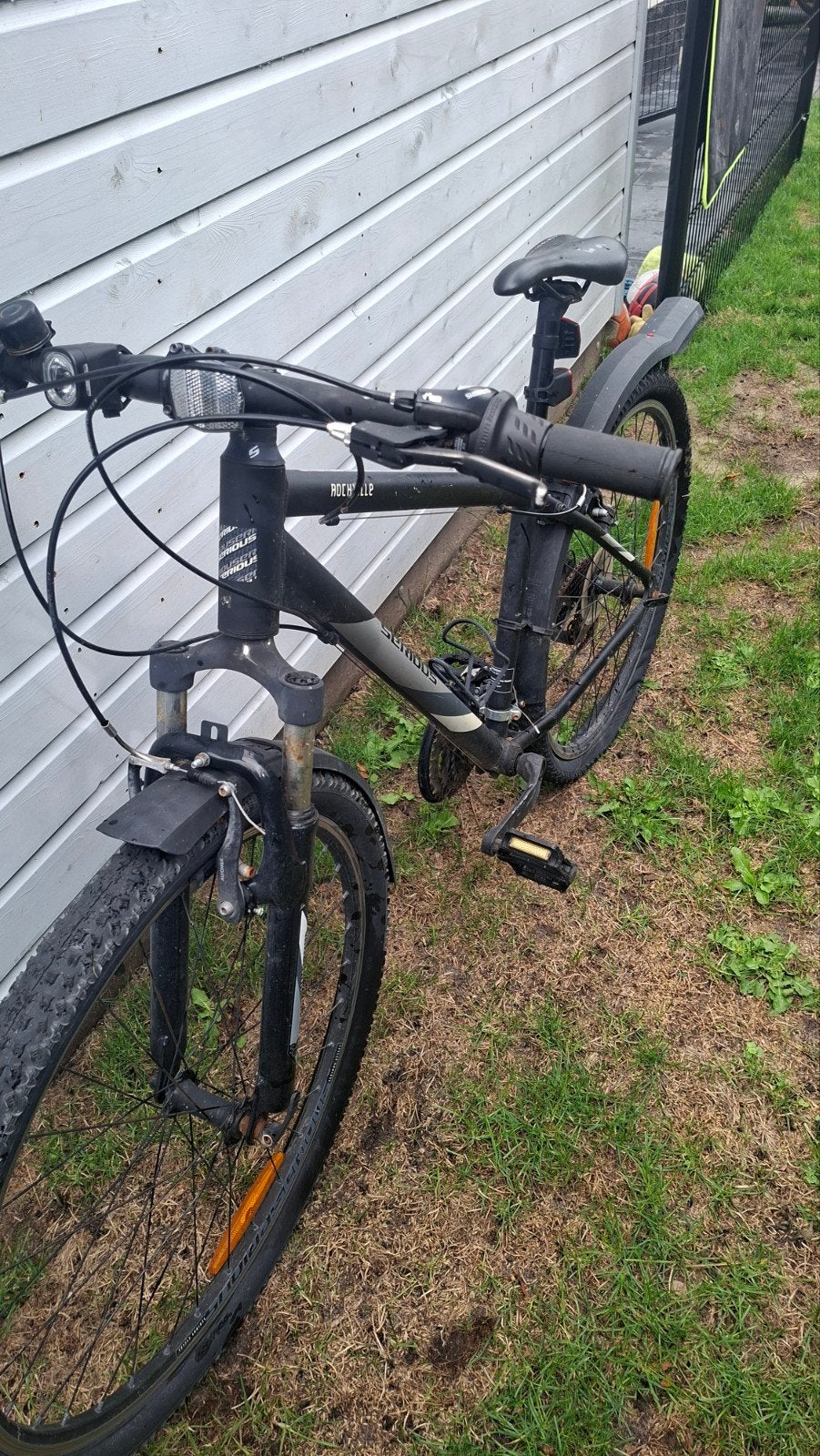 mountainbike met klapband, Gebruikt, Rockrider Decathlon, Versnellingen, Ophalen