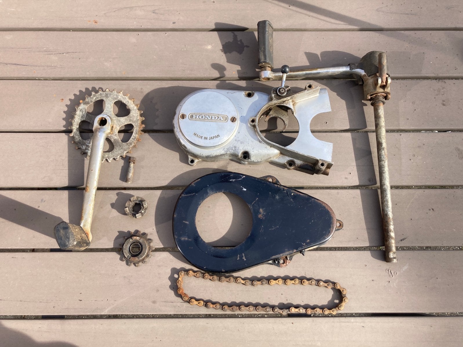 Complete Fiets Trapper Installatie Honda ss50 cd50 c50, Ophalen of Verzenden, Zo goed als nieuw, Tank, Overige merken