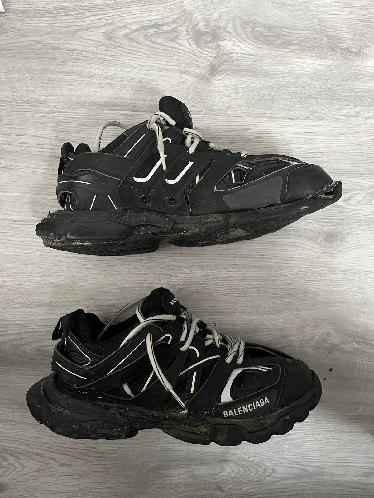 Balenciaga Track Sneakers Maat 45 - Zwart, Verzenden, Gedragen, Zwart, Sneakers of Gympen
