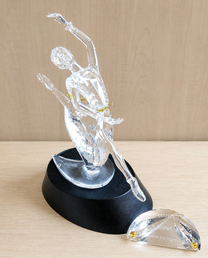 Swarovski Anna Pavlova met doos, certificaat en naamplaatje, Ophalen of Verzenden, Zo goed als nieuw, Figuurtje