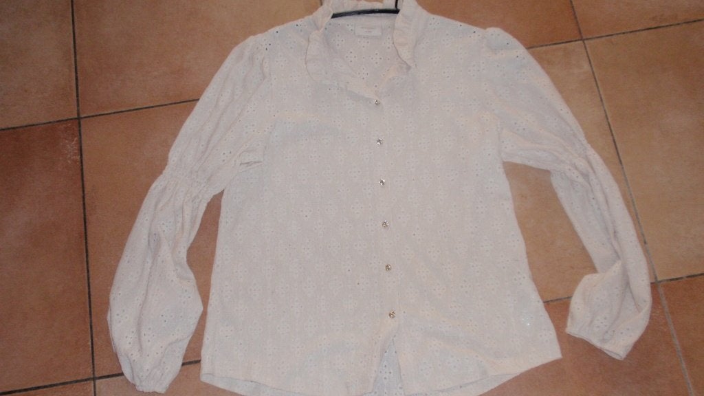 NIEUW Dames blouse FREE/QUENT XXLARGE beige viscose, Kleding | Dames, Blouses en Tunieken, Ophalen of Verzenden, Nieuw, Maat 46/48 (XL) of groter