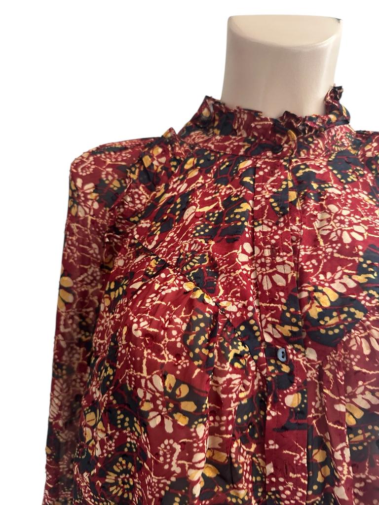 Ba&sh blouse S, Ophalen of Verzenden, Zo goed als nieuw, Rood