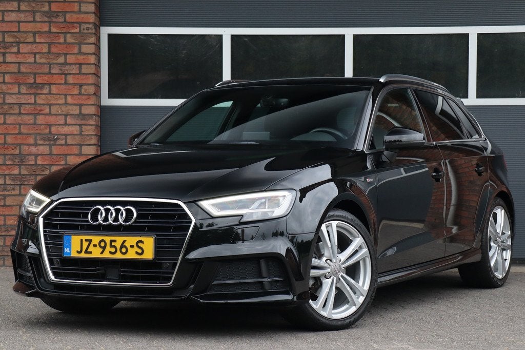 Audi A3 Sportback 1.4 TFSI S-tronic, 2x S-line, Acc, LED, Ca, Gebruikt, 4 cilinders, 150 pk, Leder en Stof