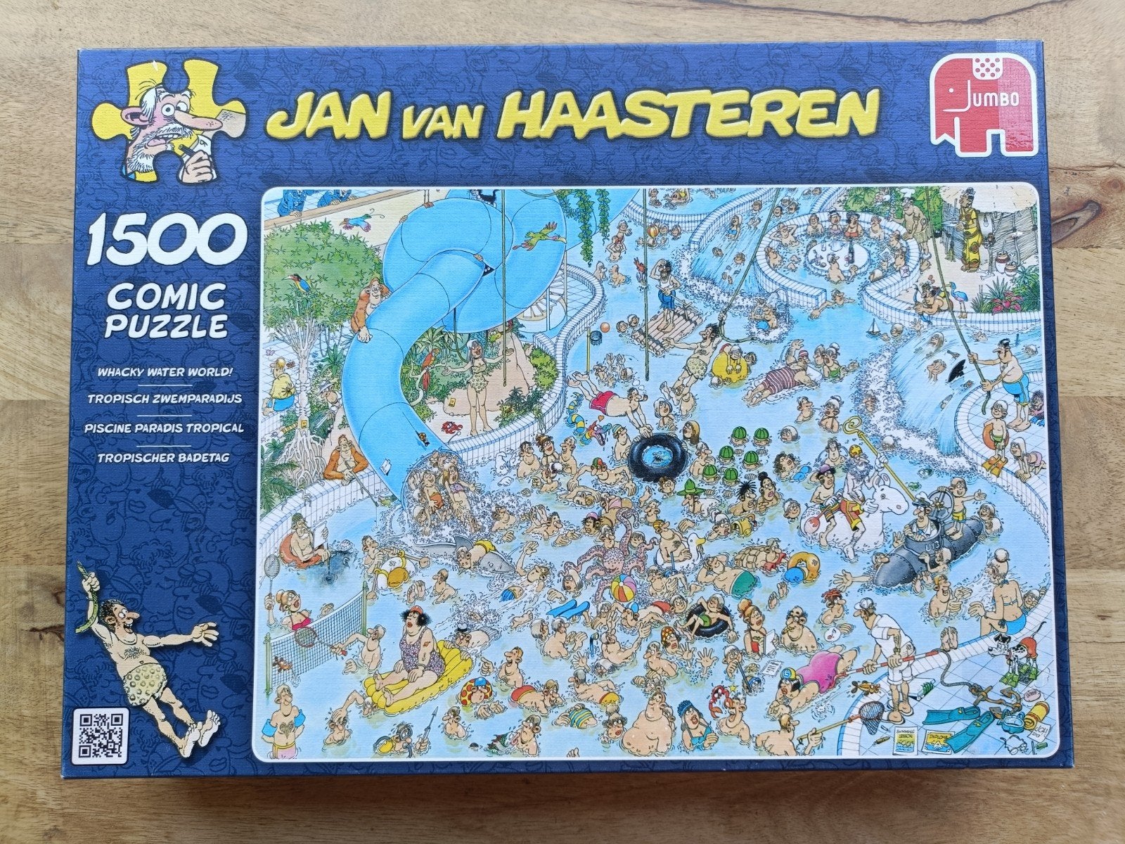 Jan van Haasteren 1500 stukjes - Wacky Water World, Ophalen of Verzenden, Zo goed als nieuw