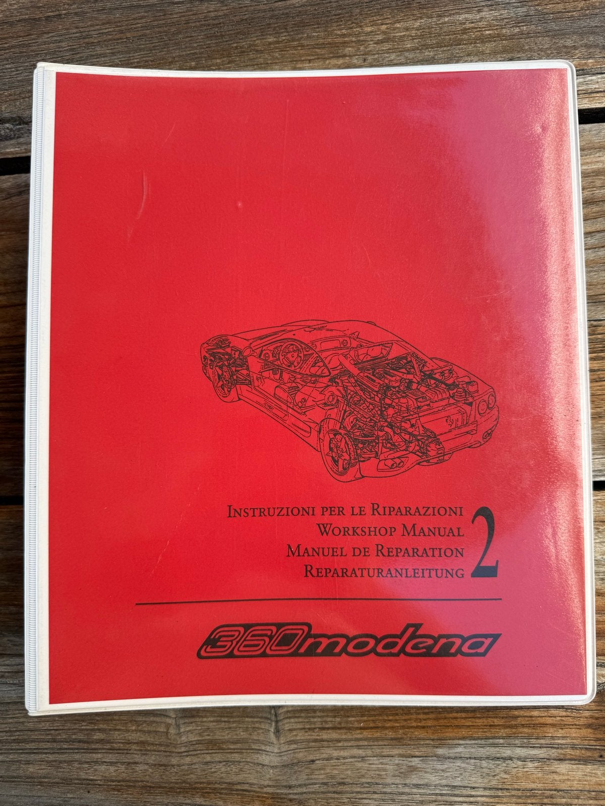 Ferrari 360 Modena Werkplaatshandboek (2 delen), Ophalen of Verzenden