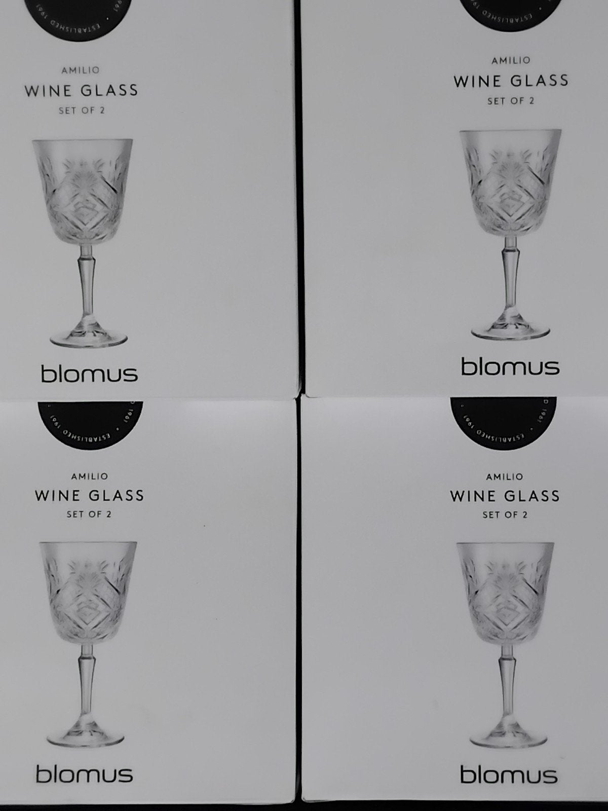 Blomus Amilio Wijnglazen op voet - Nieuw (per 2), Ophalen of Verzenden, Nieuw
