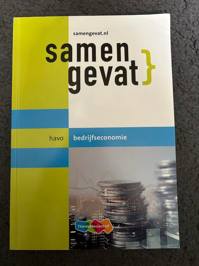 Samengevat Bedrijfseconomie HAVO - Thiememeulenhoff, Ophalen of Verzenden, Gamma, Gelezen, Niet van toepassing