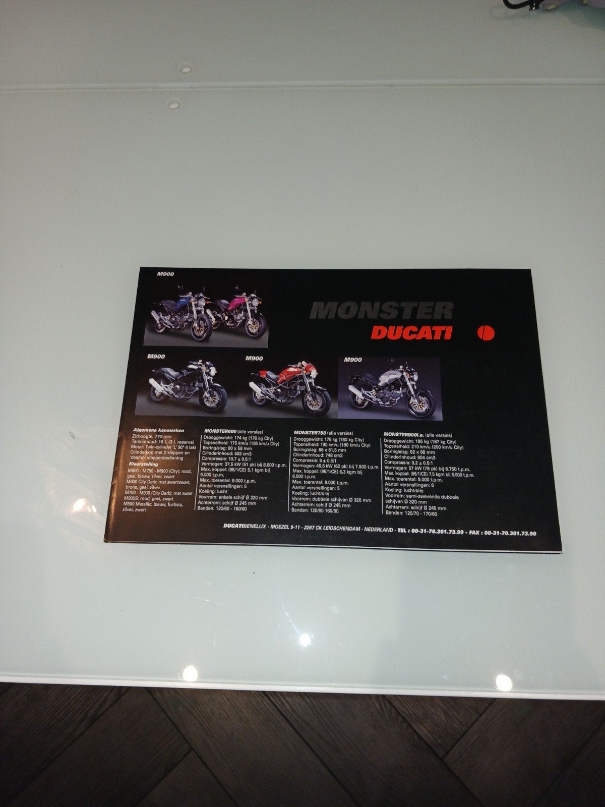 Ducati Motor Folder Programma 2000 - Monster, Supersport, Boeken, Ophalen of Verzenden