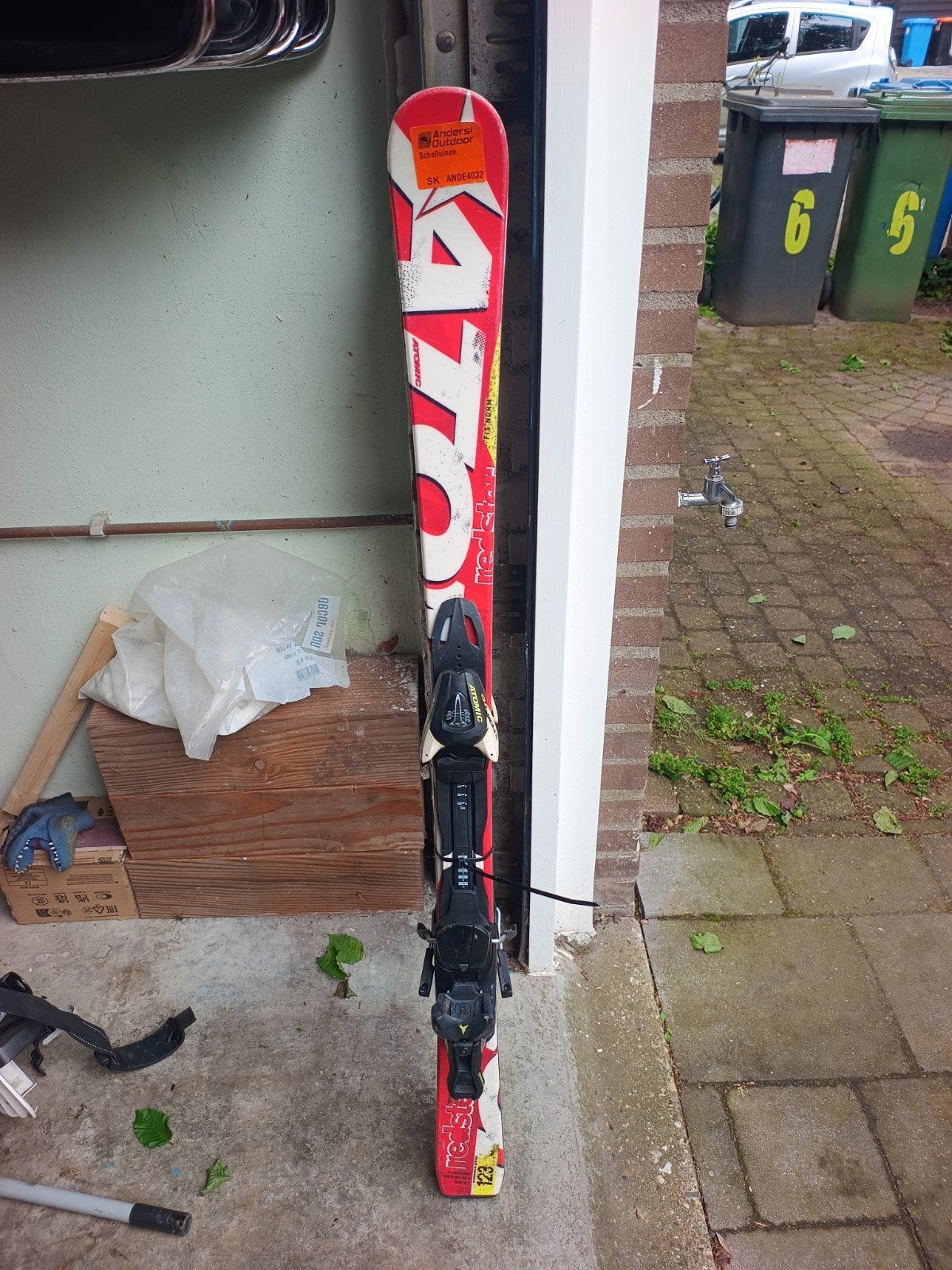 Atomic Redster Ski's 123 cm met bindingen, Ophalen of Verzenden