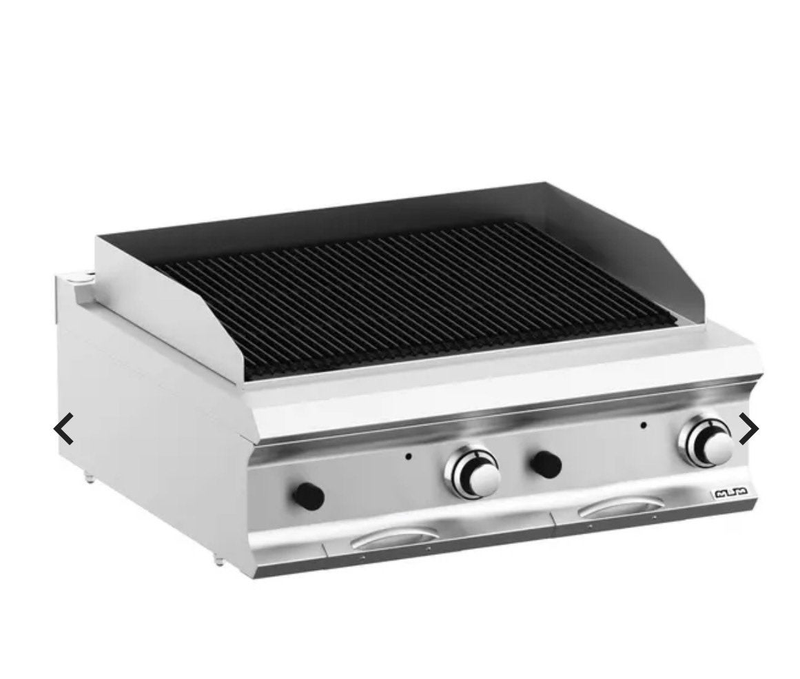 Lavasteen gril mbm domina pro, Witgoed en Apparatuur, Grillplaten, Ophalen of Verzenden, Zo goed als nieuw