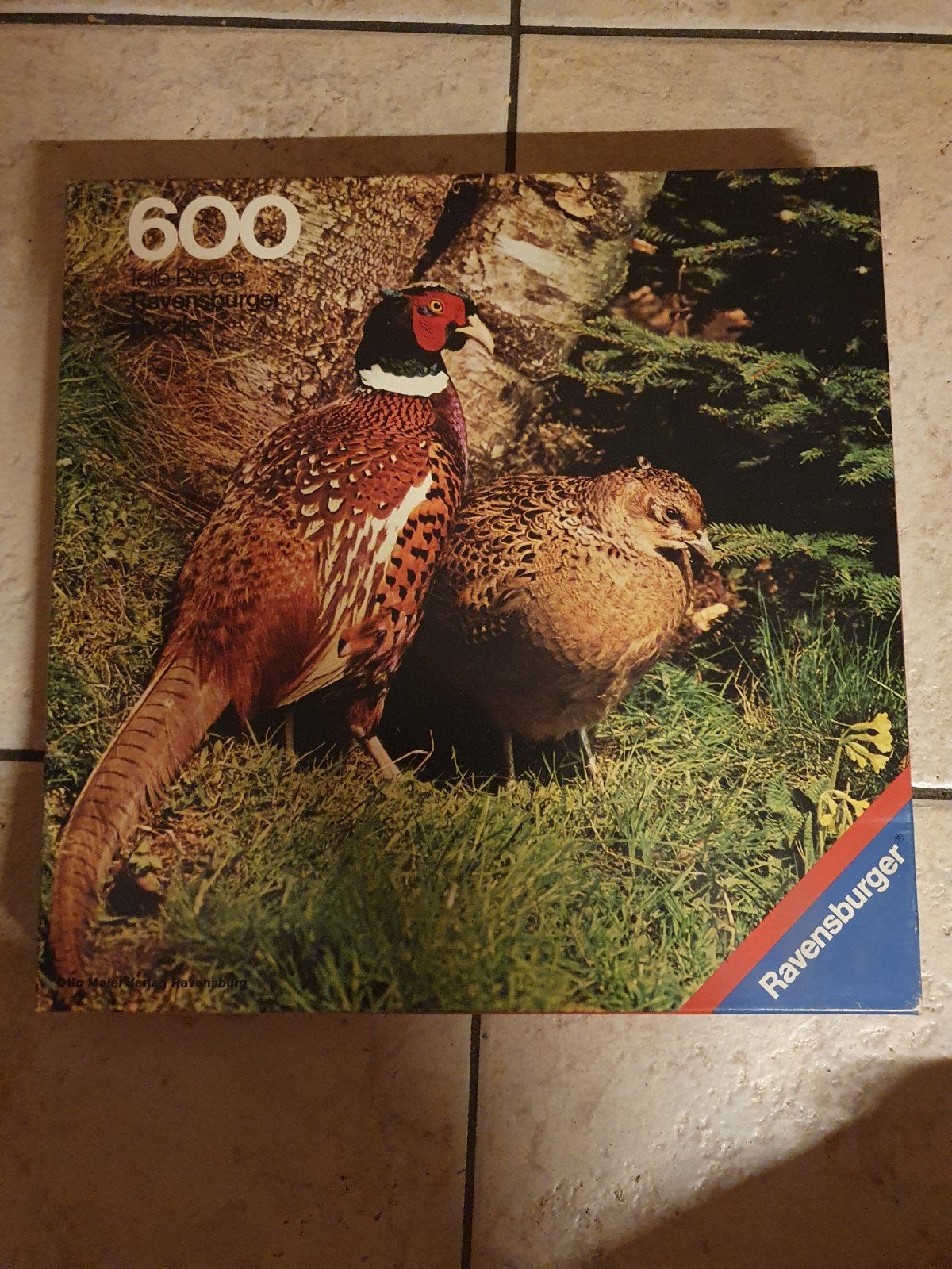Ravensburger Legpuzzel Fazanten 600 stukjes, Ophalen, 500 t/m 1500 stukjes, Zo goed als nieuw, Legpuzzel