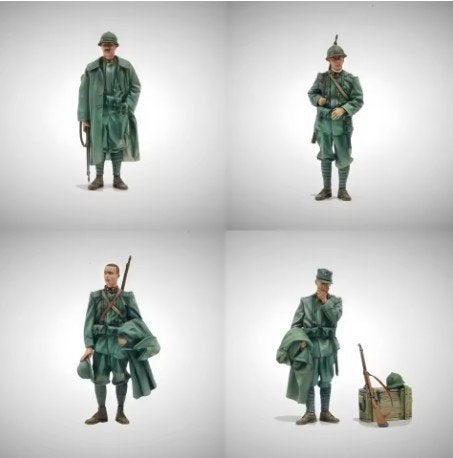 4 resin figuren - Nederlands/Pools/Roemeens ??? - 1/35, Hobby en Vrije tijd, Modelbouw | Figuren en Diorama's, Verzenden, Nieuw