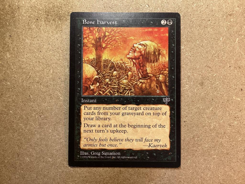 1x Bone Harvest (Excellent), Ophalen of Verzenden, Zo goed als nieuw, Losse kaart