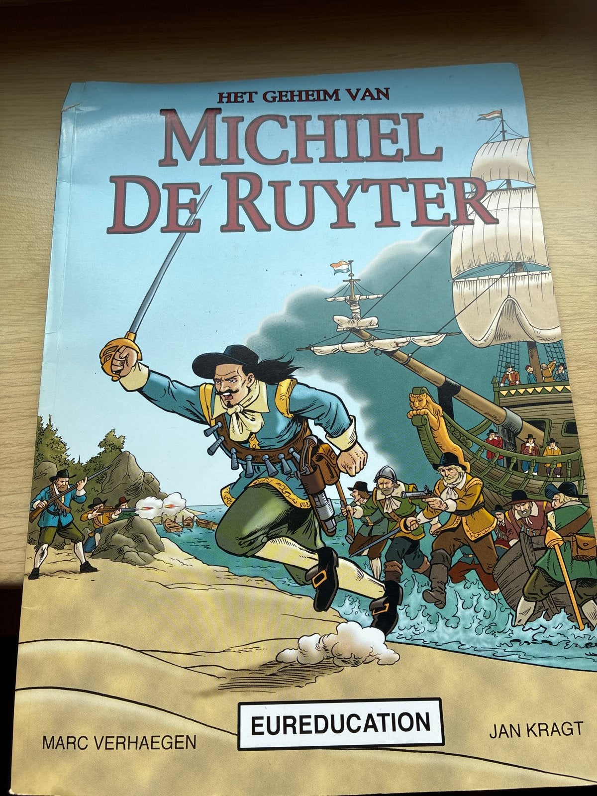 M.C.W. Verhaegen - Het geheim van Michiel de Ruyter, Eén stripboek, Ophalen of Verzenden, Gelezen, M.C.W. Verhaegen; J.H. Kragt