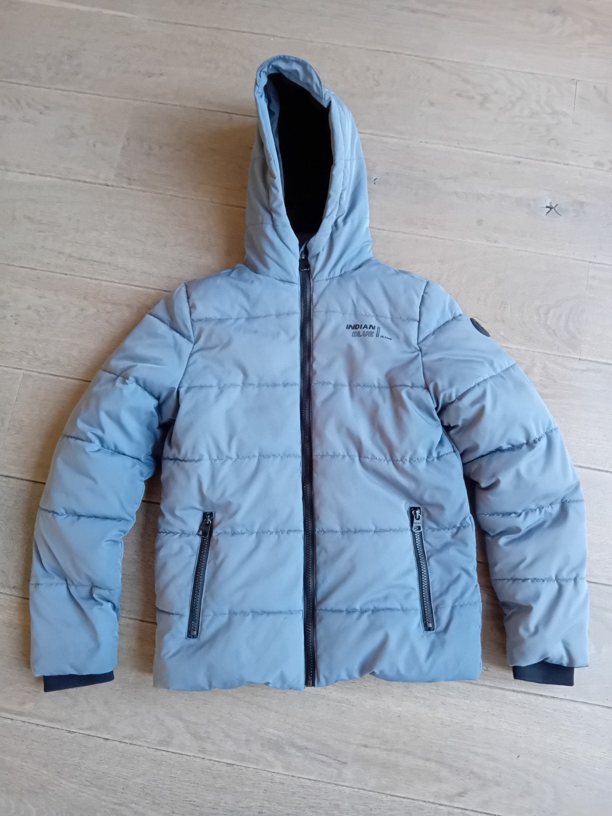 winterjas Indian Bluejeans maat 152, Ophalen of Verzenden, Zo goed als nieuw, Jongen, Jas