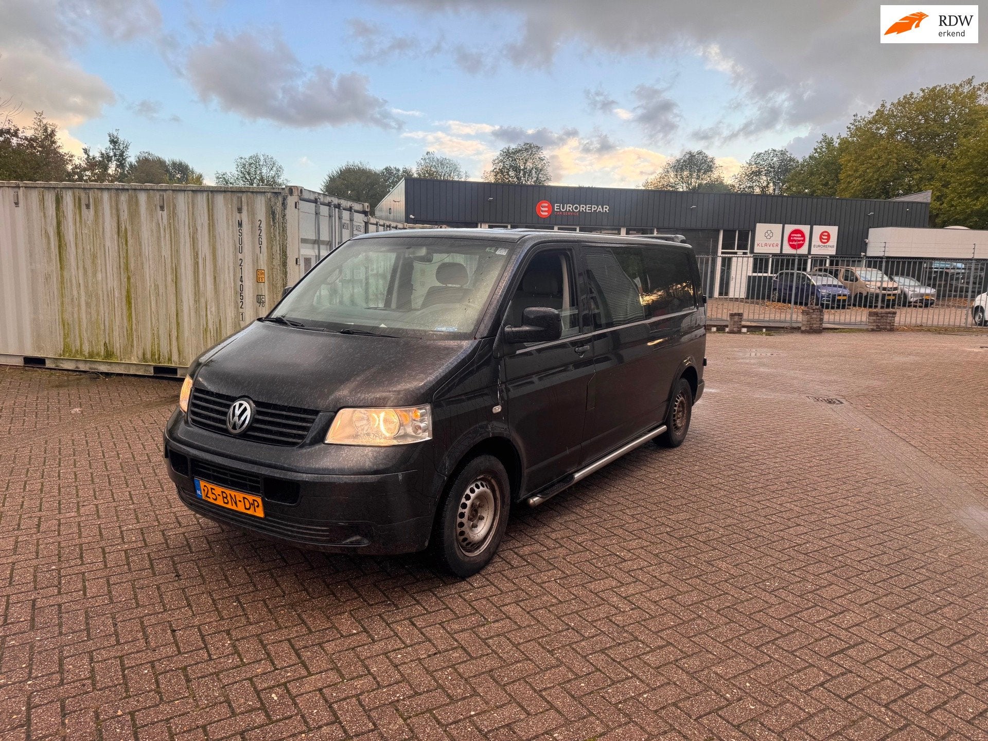 Volkswagen Transporter 2.5 TDI 340 dubbel cabine airco airco, Auto's, Voorwielaandrijving, Gebruikt, Volkswagen, 2020 kg