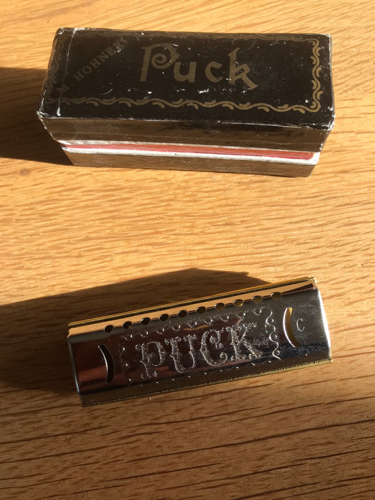 Mini mondharmonica Hohner PUCK, Ophalen of Verzenden, Gebruikt