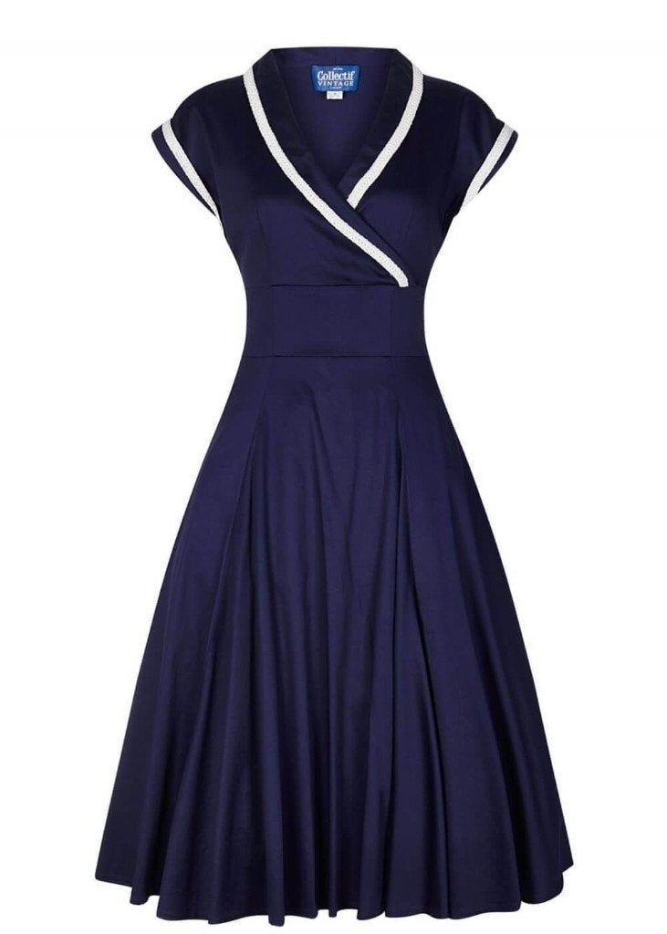 COLLECTIF jurk maat 44 NIEUW, Kleding | Dames, Blauw, Maat 46/48 (XL) of groter, Nieuw, Ophalen of Verzenden