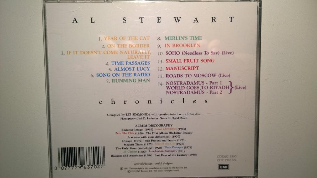 Al Stewart - Chronicles (The Best Of Al Stewart), Ophalen of Verzenden, Zo goed als nieuw