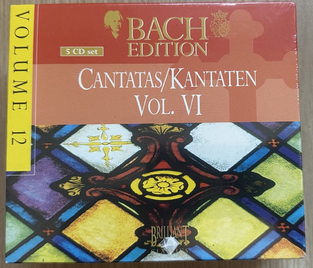 BACH - CANTATAS - BACH EDITION 12 - 5 CD'S NIEUW IN SEAL, Overige typen, Ophalen of Verzenden, Nieuw in verpakking, Barok