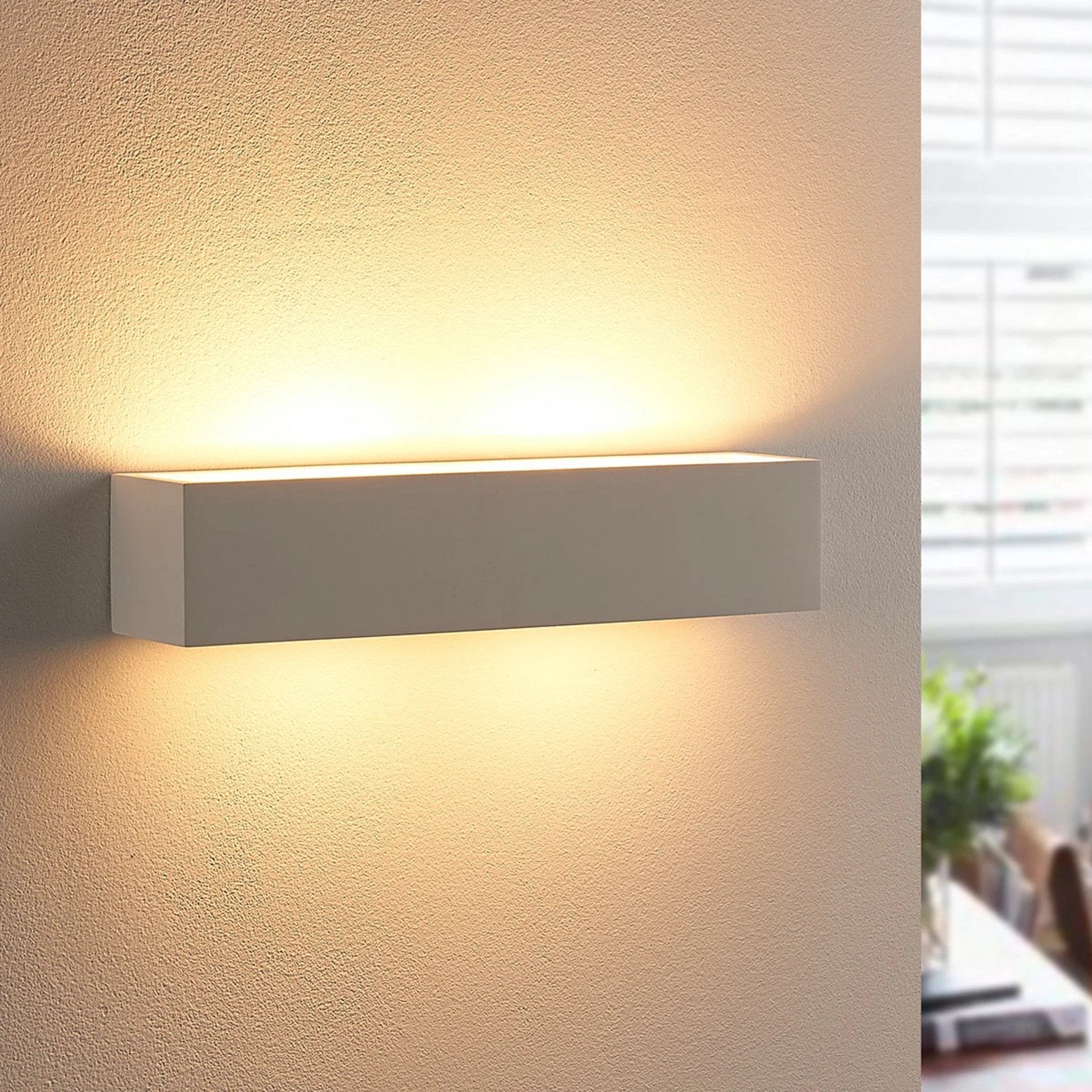 Moderne LED Wandlamp - Wit, Up & Down Verlichting, LED, Nieuw, Ophalen of Verzenden, Metaal