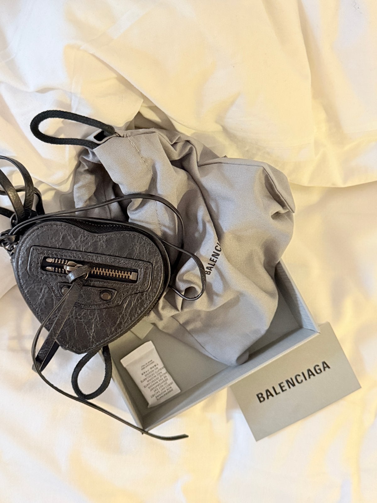 Balenciaga Le City Charm Heart Box, Ophalen of Verzenden, Zo goed als nieuw, Zwart, Overige typen