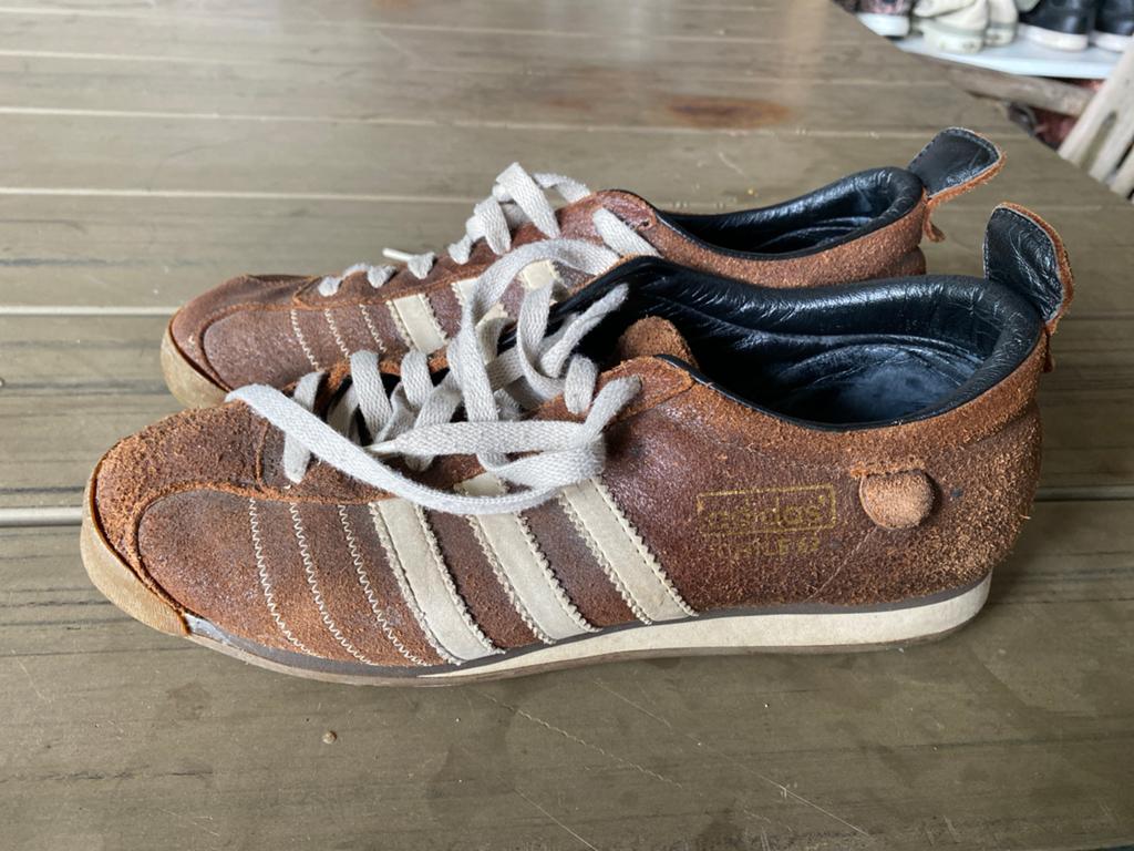 Vintage Adidas Sneakers Bruin - Maat 42, Ophalen, Gedragen, Bruin, Sneakers of Gympen
