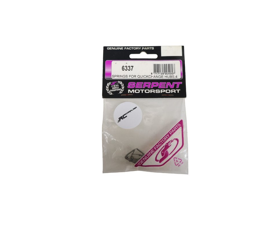 Serpent 6337 springs for quickchange hubs, Verzenden, Nieuw, Overige schalen, Onderdeel
