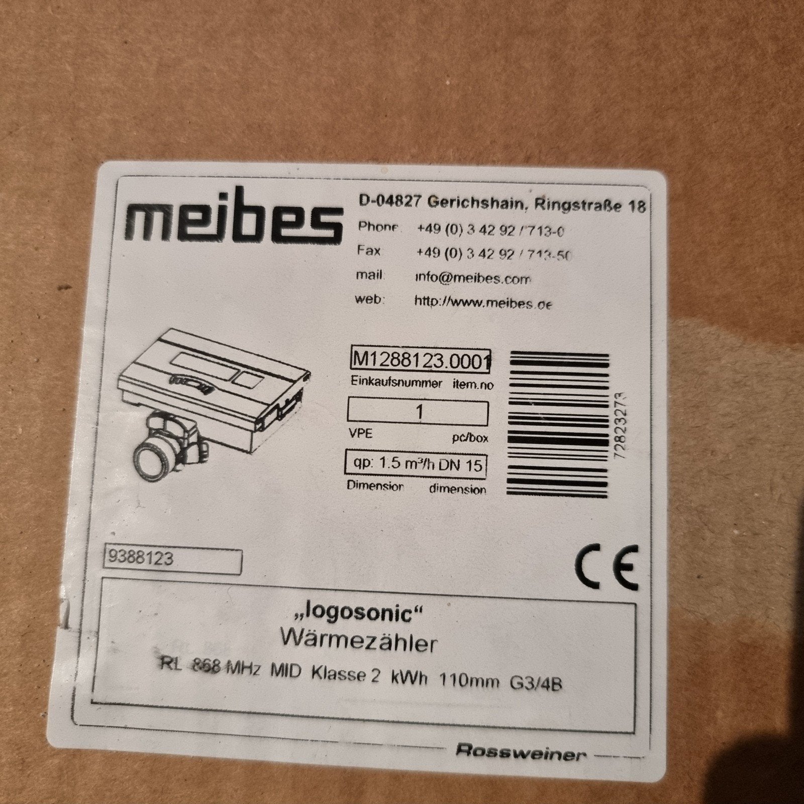 Logosonic Meibes Warmtemeter - Nieuw in doos, Ophalen of Verzenden, Nieuw, Overige typen