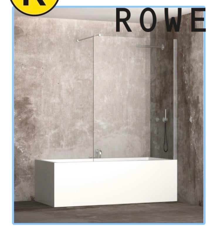 Nieuwe badwand Rowe 1m bij 1,5m  Geborsteld Messing, Ophalen of Verzenden, Nieuw, Bad