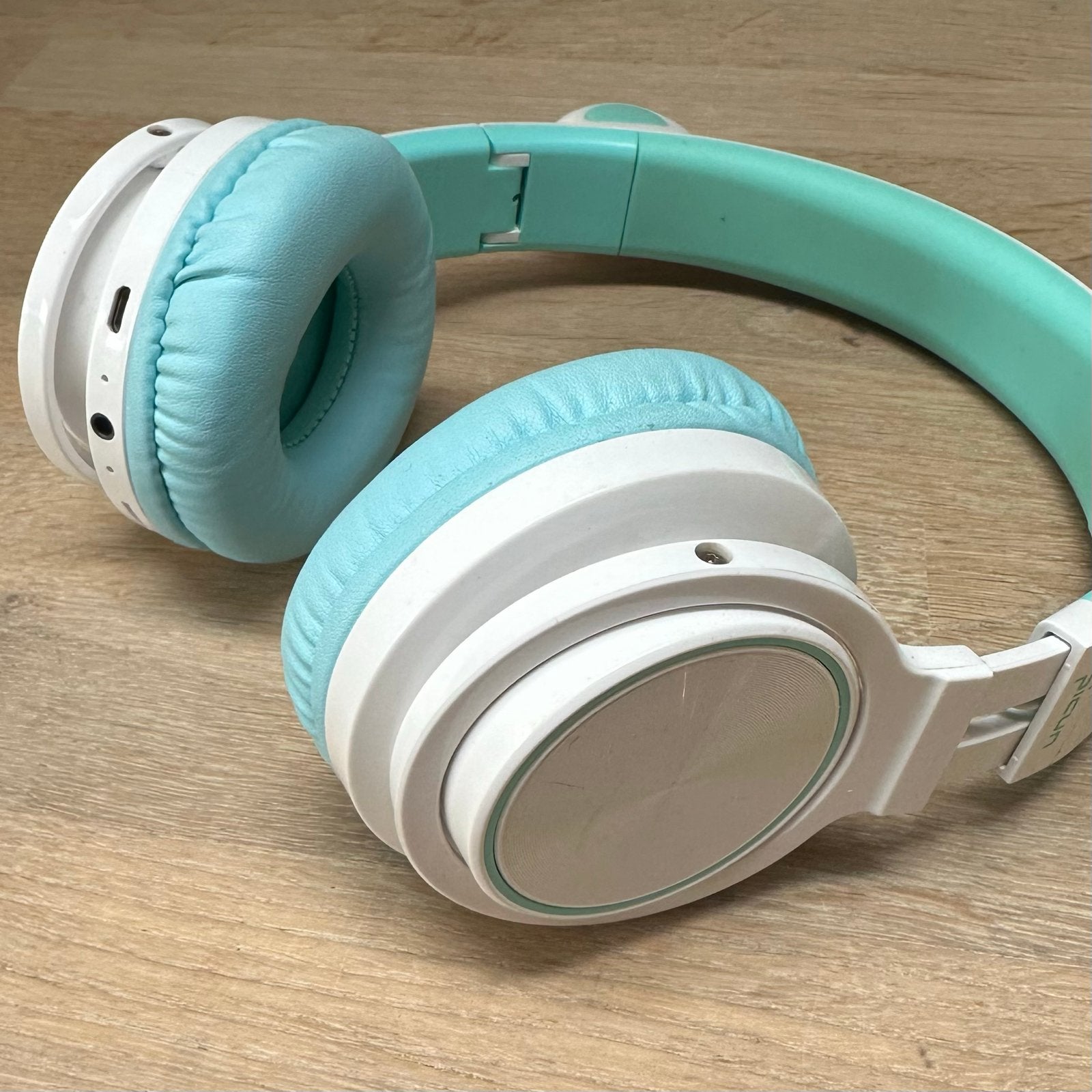 Leuke kinder koptelefoon met kattenoortjes - Wit/Turquoise, Audio, Tv en Foto, Koptelefoons, Overige merken, Ophalen of Verzenden