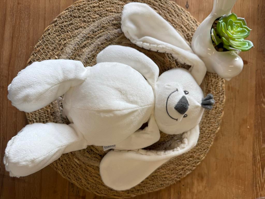 Tiamo konijn knuffel - Zo goed als nieuw, Kinderen en Baby's, Speelgoed | Knuffels en Pluche, Konijn, Ophalen of Verzenden, Zo goed als nieuw