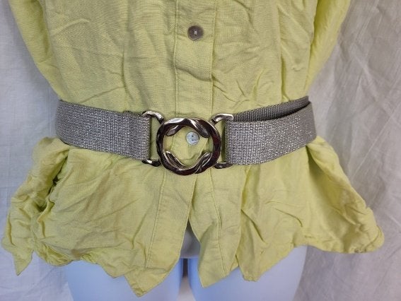 Gave stoffen riem, zilver grijze stof, glitter, Overige kleuren, ., Ophalen of Verzenden, Zo goed als nieuw