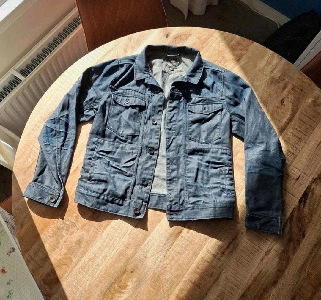 Zgan Rockerbox spijkerjack mt XL, Blauw, Maat 56/58 (XL), Ophalen of Verzenden, Zo goed als nieuw