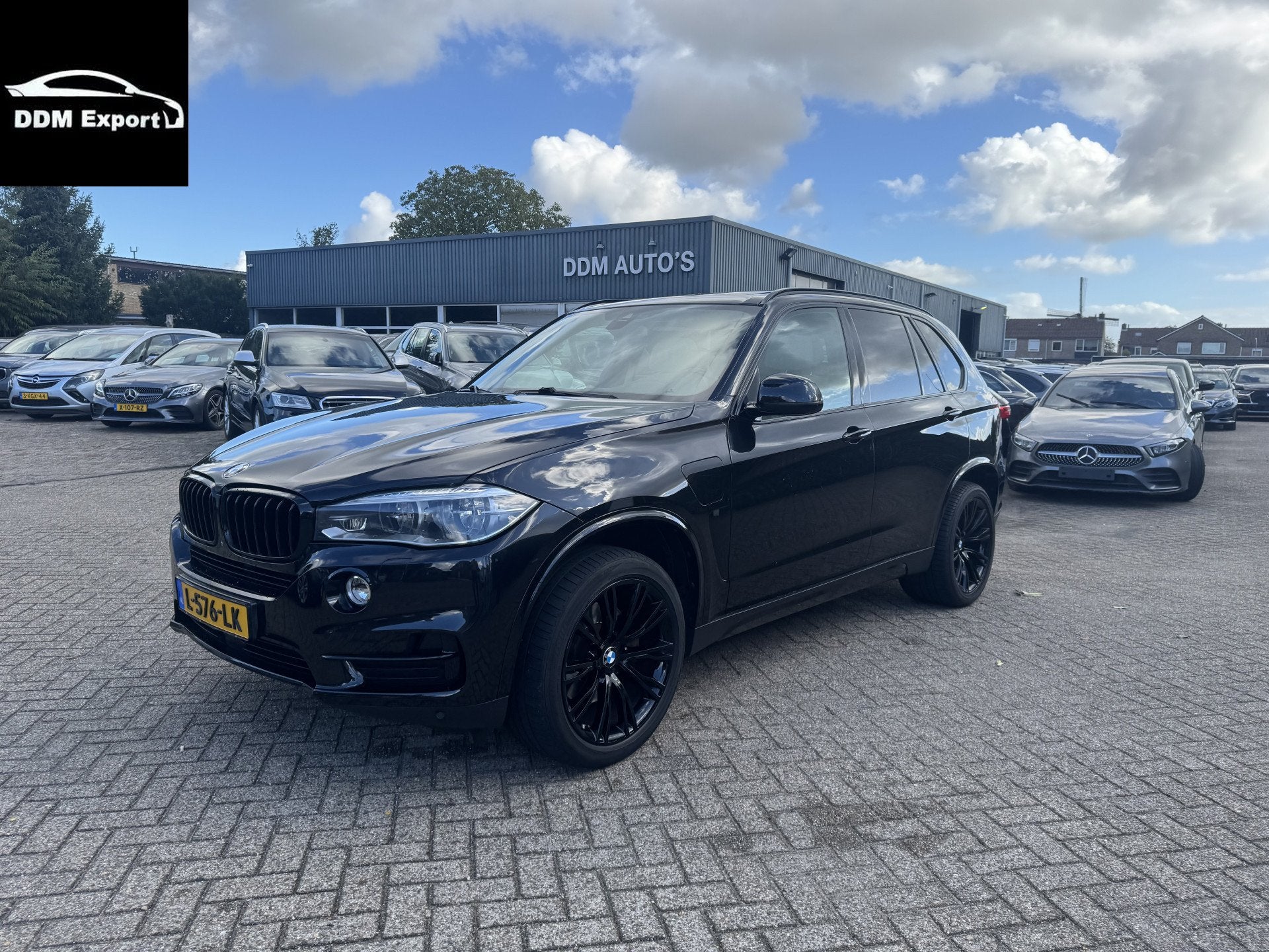 BMW X5 xDrive40e iPerformance High Executive (bj 2016), Auto's, Gebruikt, 4 cilinders, Zwart, Leder