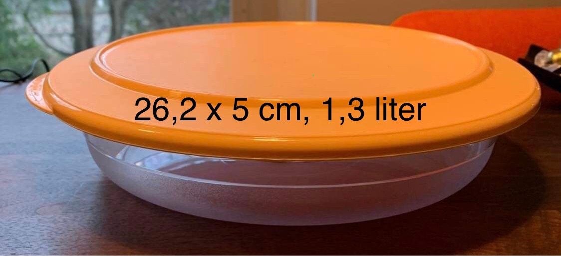 Tupperware Splinternieuwe Serveerschaal 1,3 Liter Oranje, Ophalen of Verzenden, Nieuw, Oranje, Schaal