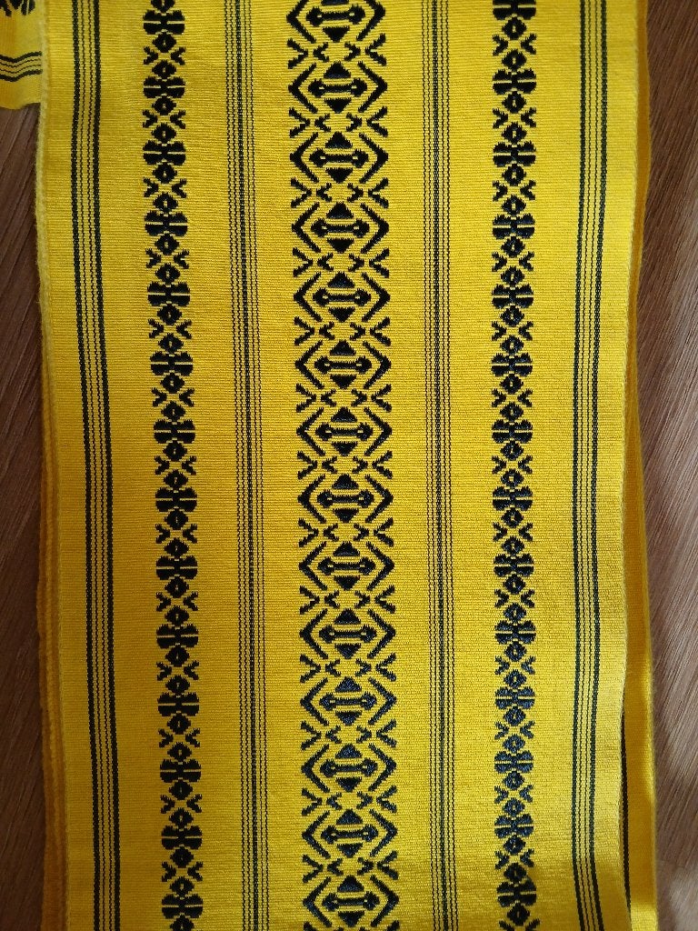 Traditionele Japanse obi hanhabaobi hakata gele yellow, Ophalen of Verzenden