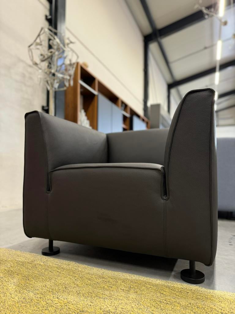 Nieuw Gelderland 4800 Fauteuil zwart leer Design stoel, Nieuw, Ophalen of Verzenden, Gelderland, 50 tot 75 cm