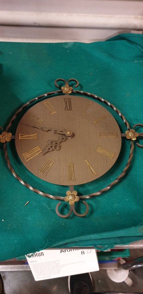 wandklok junghans smeedijzer vintage, Huis en Inrichting, Woonaccessoires | Klokken, Ophalen of Verzenden, 'T Olde Gre-j, Info@toldegrej.nl