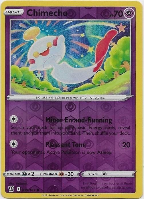 Battle Styles,  Chimecho [reverse] 59/163, Verzenden, Nieuw, Losse kaart