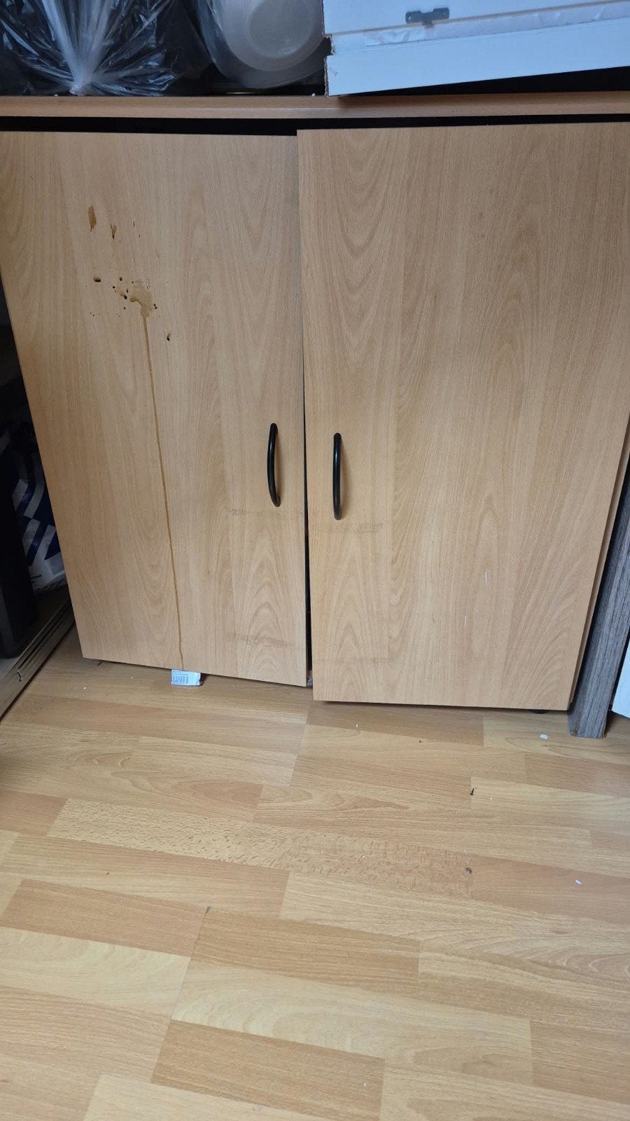 Houten kast met 2 deuren - Gebruikt, Ophalen, Gebruikt