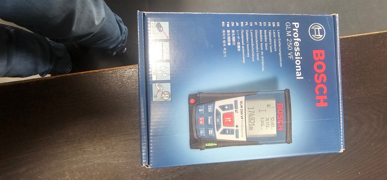 Bosch GLM 250 VF Professional Laser Afstandsmeter, Doe-het-zelf en Verbouw, Ophalen of Verzenden, Nieuw, Afstand