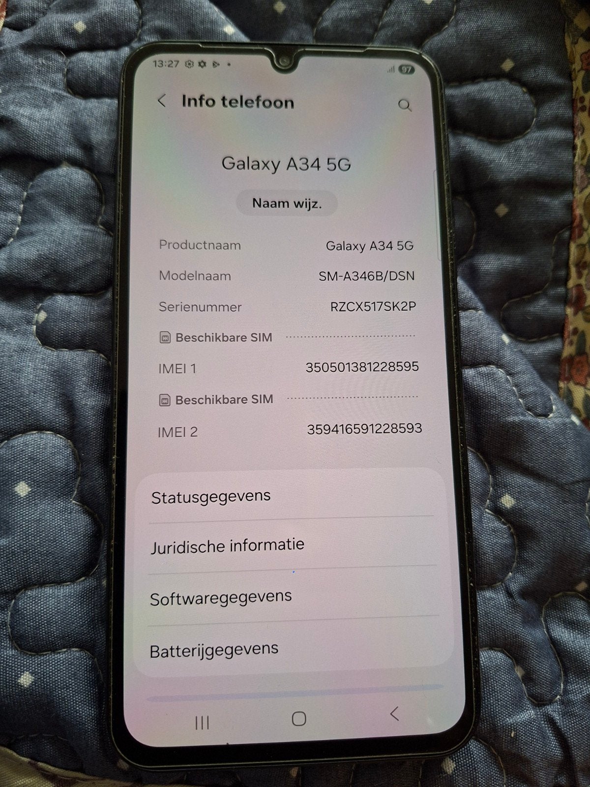 Samsung Galaxy A34 5G - slechts 1,5 jaar oud, Telecommunicatie, Mobiele telefoons | Overige merken, Overige modellen, Ophalen of Verzenden