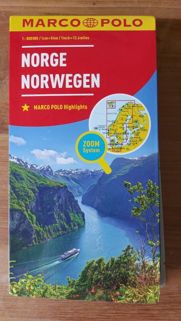 Marco Polo wegenkaart Noorwegen, Ophalen of Verzenden, Europa, Reisgids of -boek, Marco Polo