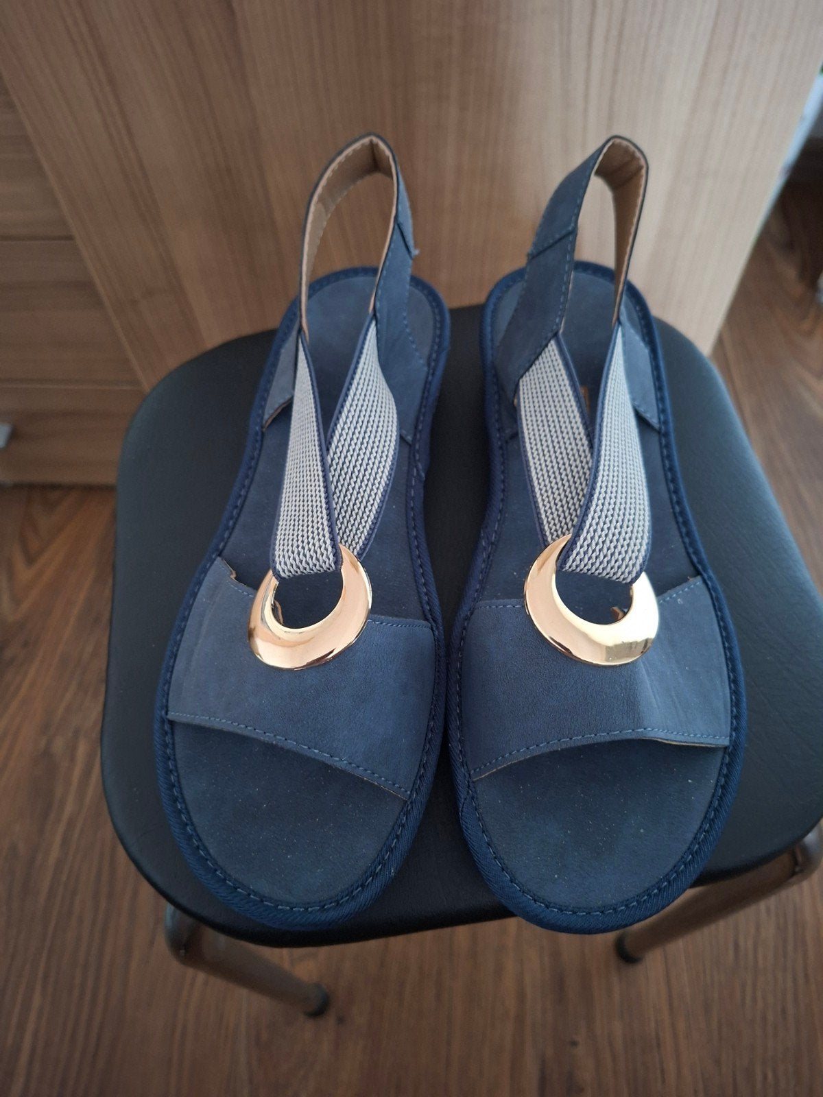 Sandalen, Ophalen, Blauw, Nieuw, Sandalen of Muiltjes
